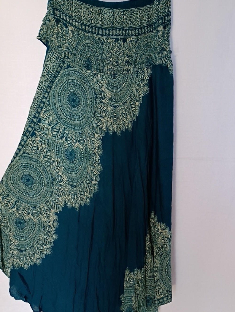 BANGKOKPANTS Women's Smocked Convertible Strapless Dress/Skirt  Size M - Picture 3 of 9